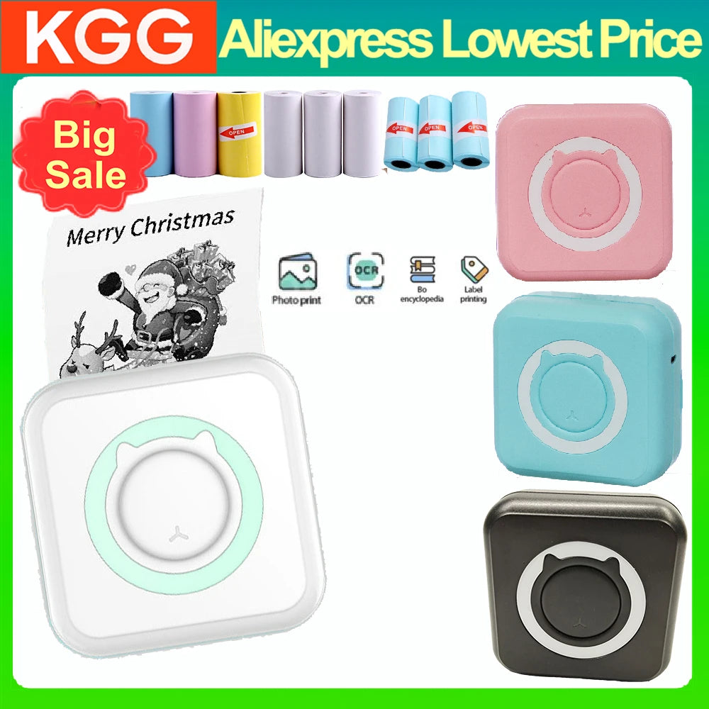 KGG Mini Portable Thermal Printer - WORLDZii