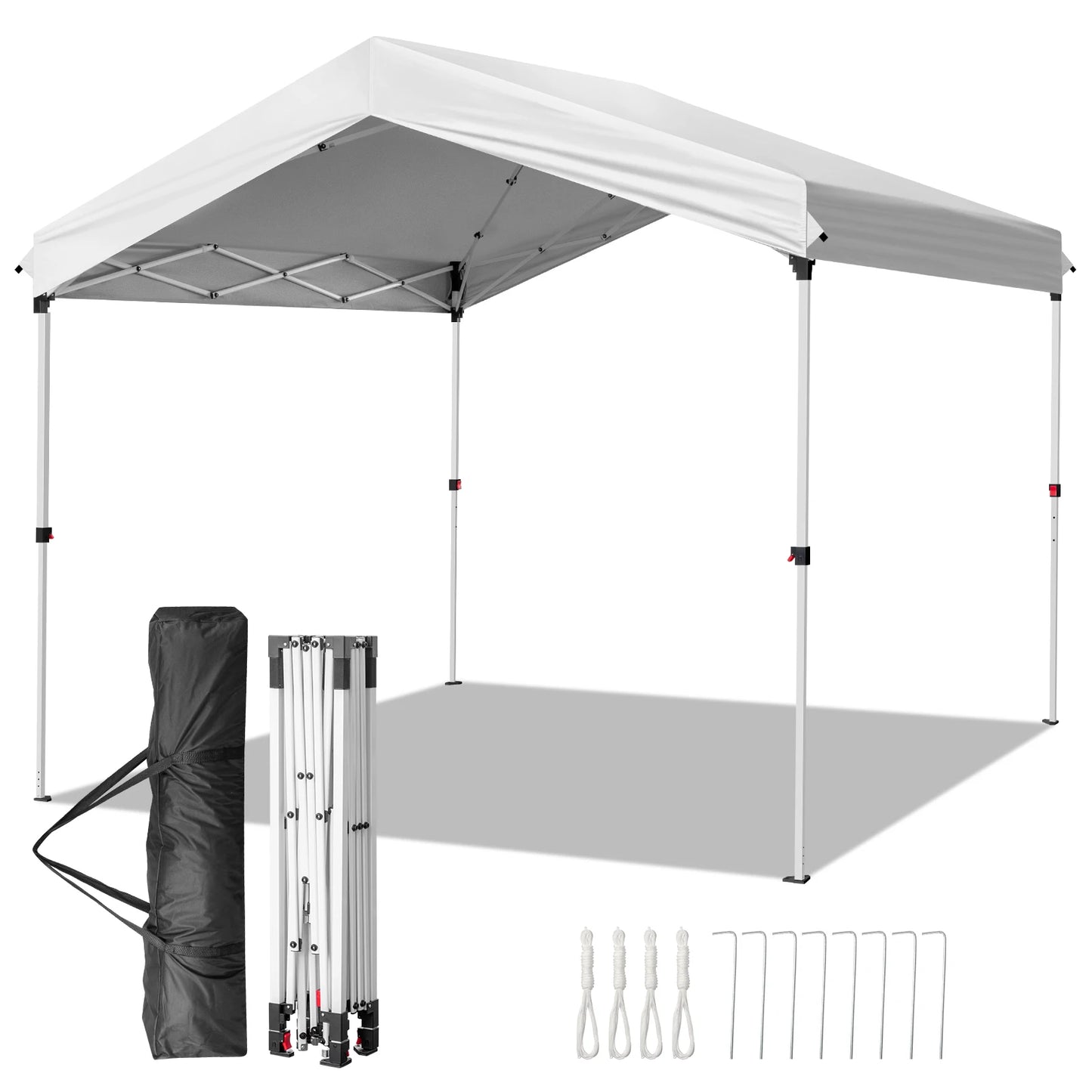 10X10ft Outdoor Canopy Pop-up Gazebo White - WORLDZii