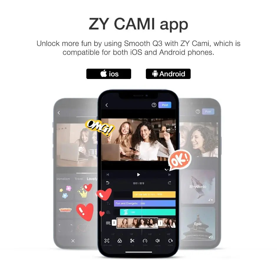 ZHIYUN Gimbals Portable Stabilizer for Cell Phones