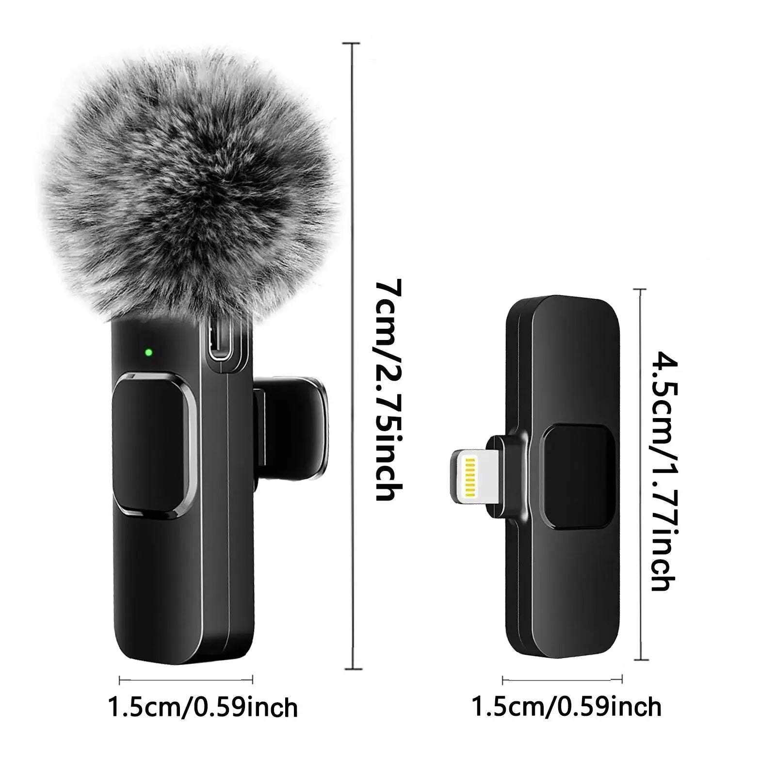 NEW Wireless Lavalier Microphone Audio Video Recording Mini Mic - WORLDZii