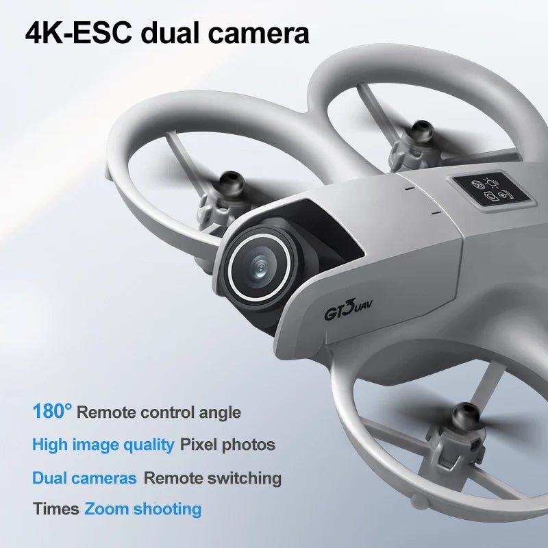 NEW Drones GT3 GPS 8K Professional HD 180° Dual Cameras 5G WIFI Brushless Motors Obstacle Avoidance FPV Foldable Quadcopter Toys - WORLDZii