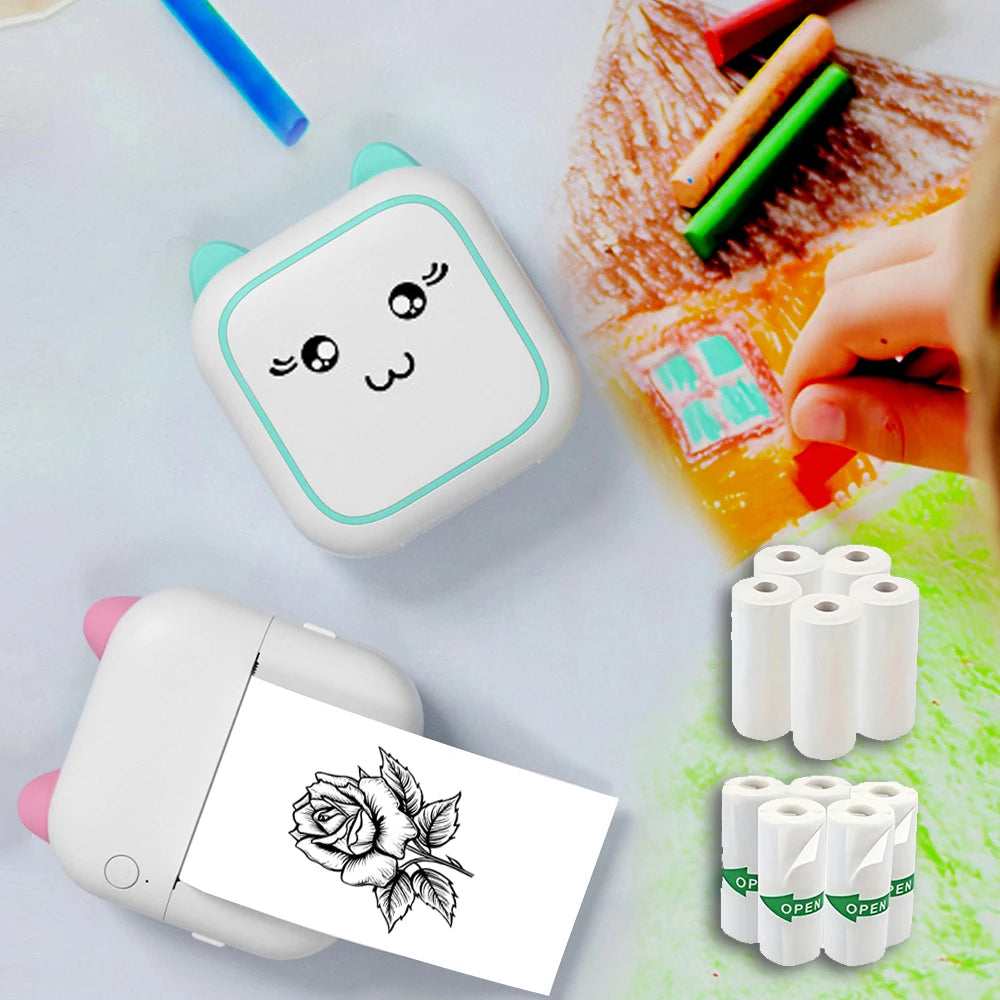 Portable Mini Ink-Free Thermal Printer - WORLDZii
