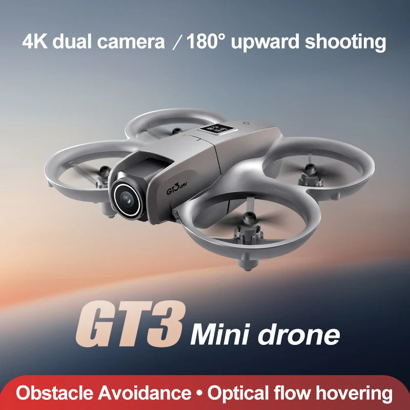 NEW Drones GT3 GPS 8K Professional HD 180° Dual Cameras 5G WIFI Brushless Motors Obstacle Avoidance FPV Foldable Quadcopter Toys - WORLDZii