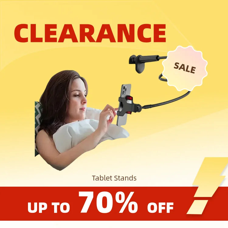 Tablet and Cellphone Double Clamp Spiral Base Stand - WORLDZii