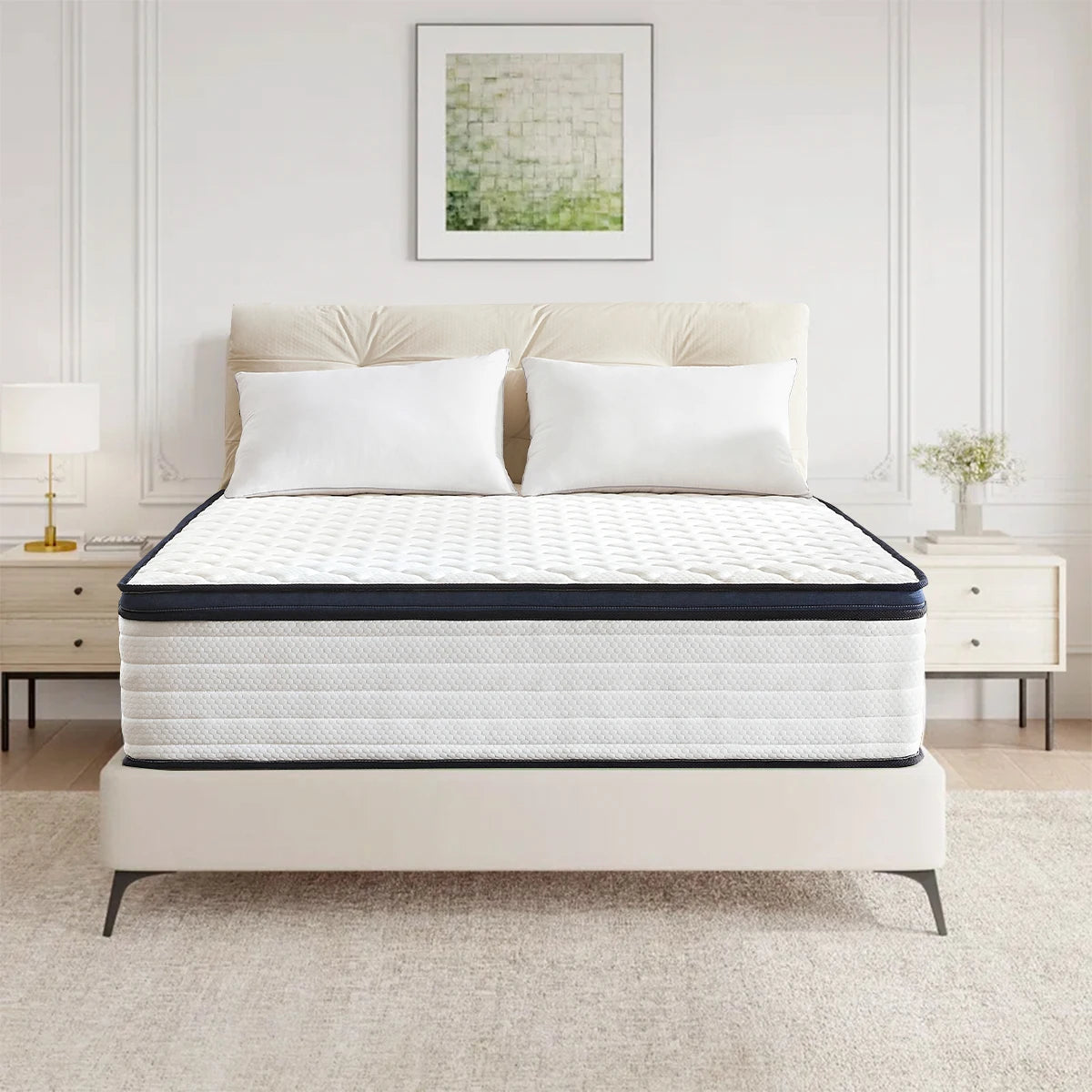 Queen Size Gel Memory Foam Hybrid Mattress - WORLDZii