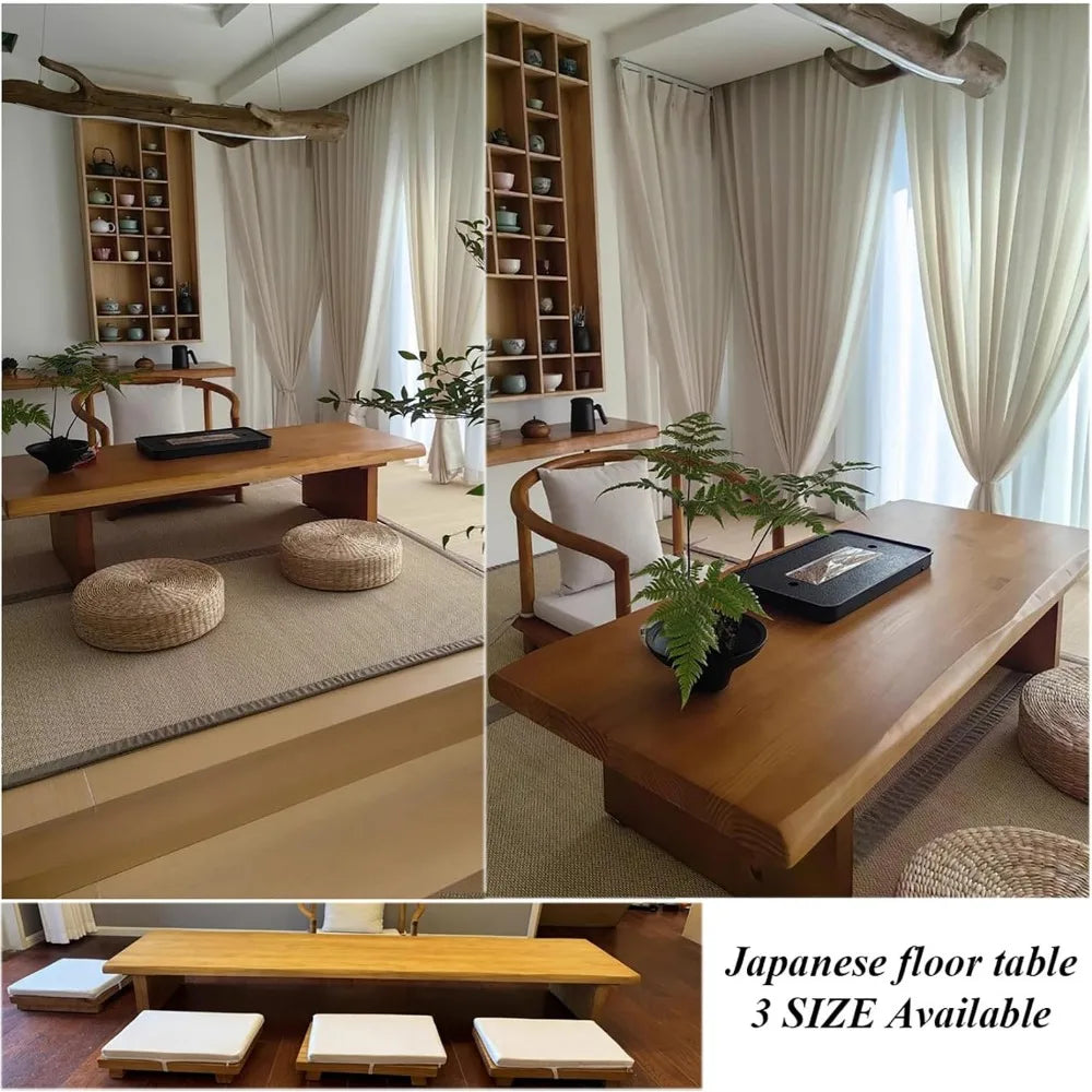 Large Japanese Low Table for Sitting on the Floor - WORLDZii