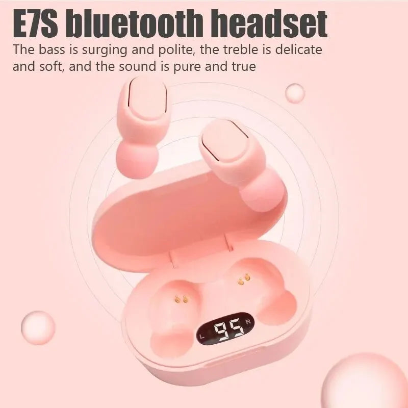 TWS E7S Fone 5.3 Wireless Headphones with Mic