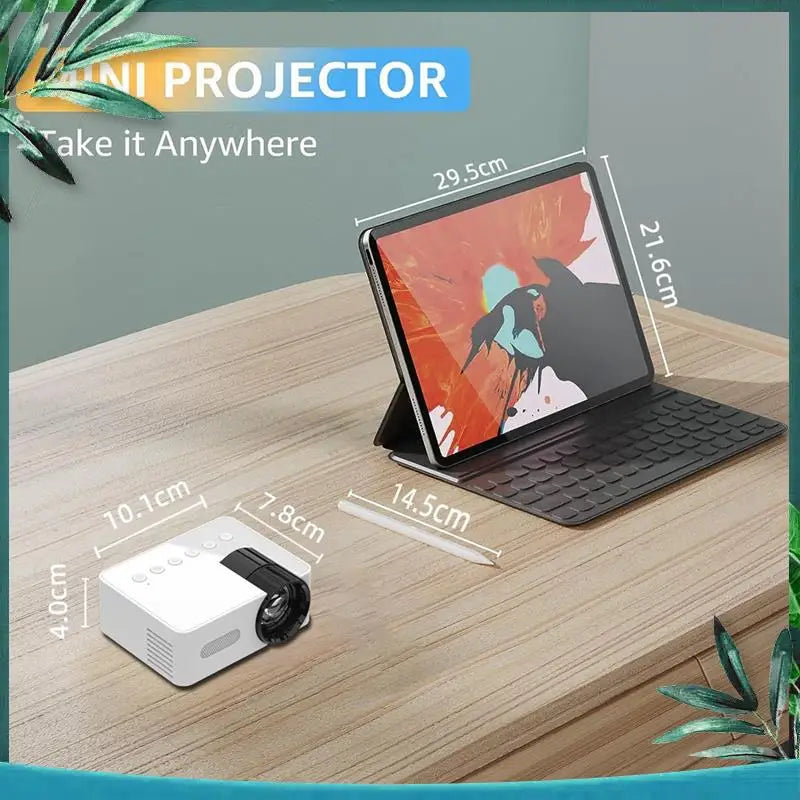 Portable Mini Home Theater Wireless Multi-Function Projector Easy Install - WORLDZii