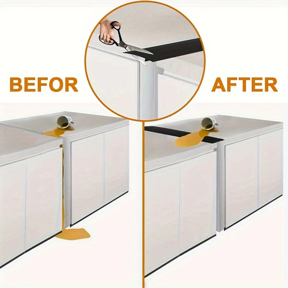 2 Pack 21in Stove Counter Gap Cover with Heat Resistant Wide & Long Gap Filler Used for Protect Gap Filler Sealing Spills - WORLDZii