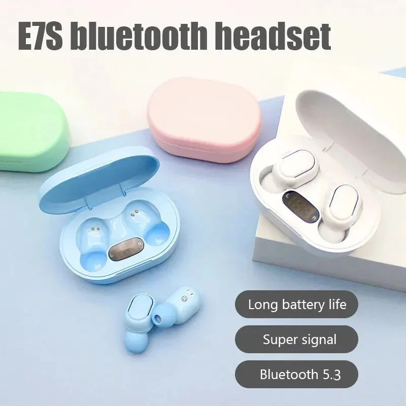 TWS E7S Fone 5.3 Wireless Headphones with Mic