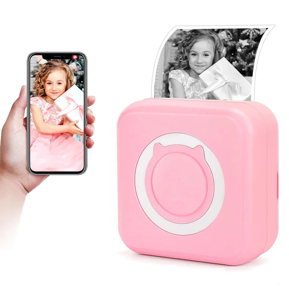 Portable Wireless Mini Thermal Printer with USB Cable - WORLDZii