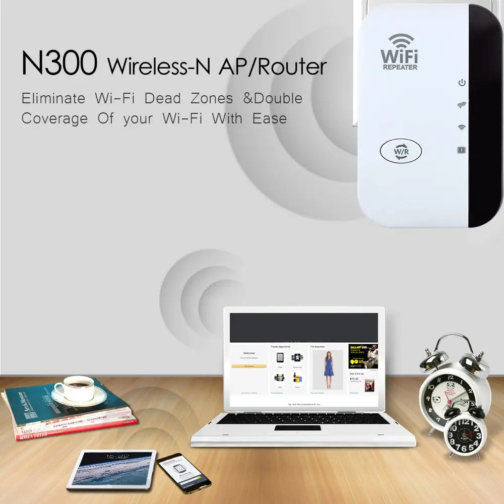 300Mbps Wireless 802.11N WIFI Booster Repeater Amplifier