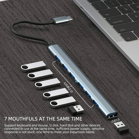 Computer Multiport USB A HUB Port