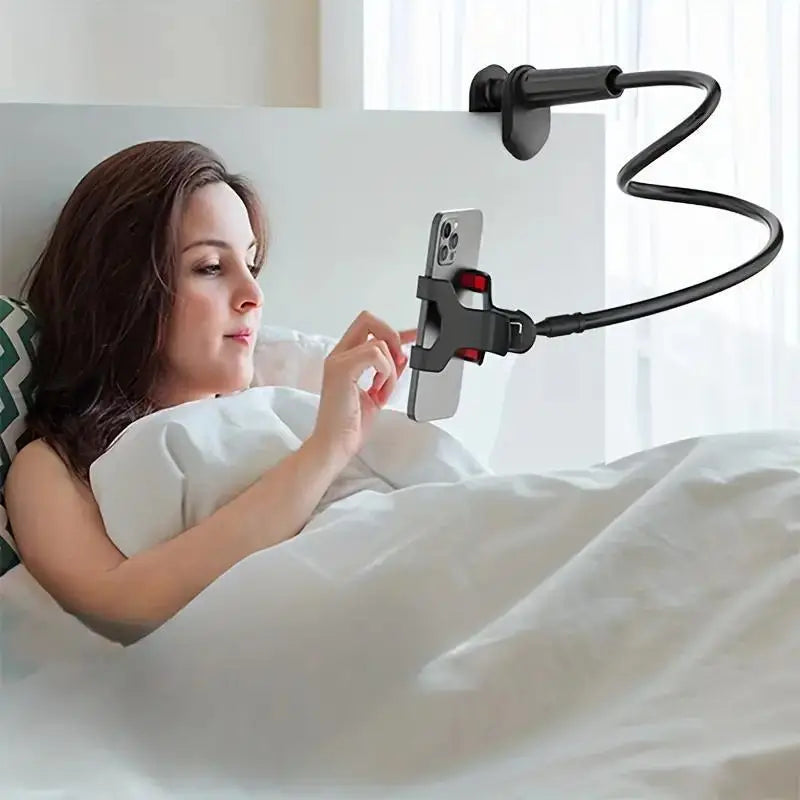 Tablet and Cellphone Double Clamp Spiral Base Stand - WORLDZii