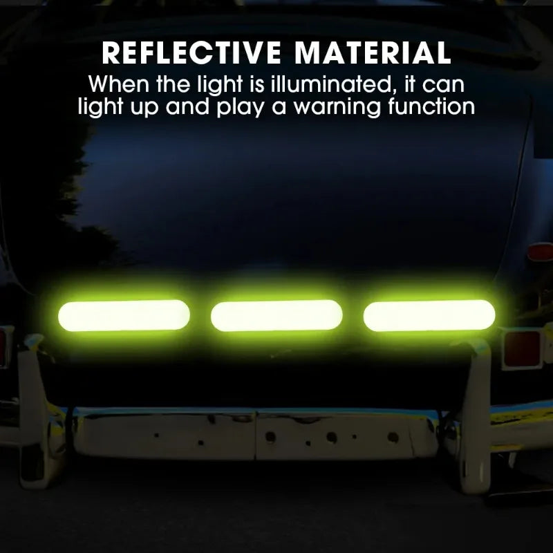 80-10PCS Waterproof High Visibility Reflector Tape for Night Riding or Walking - WORLDZii