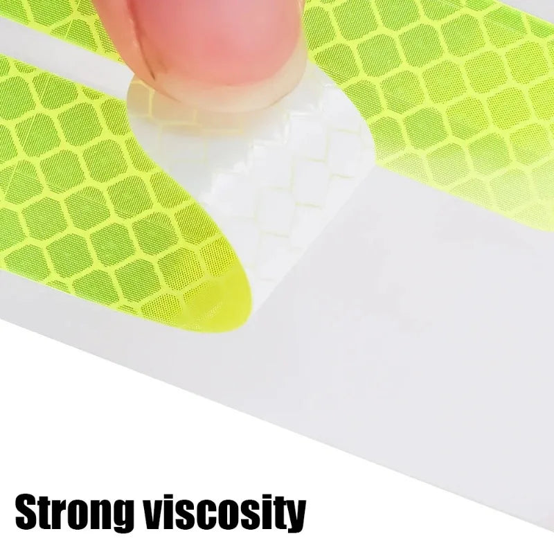 80-10PCS Waterproof High Visibility Reflector Tape for Night Riding or Walking - WORLDZii