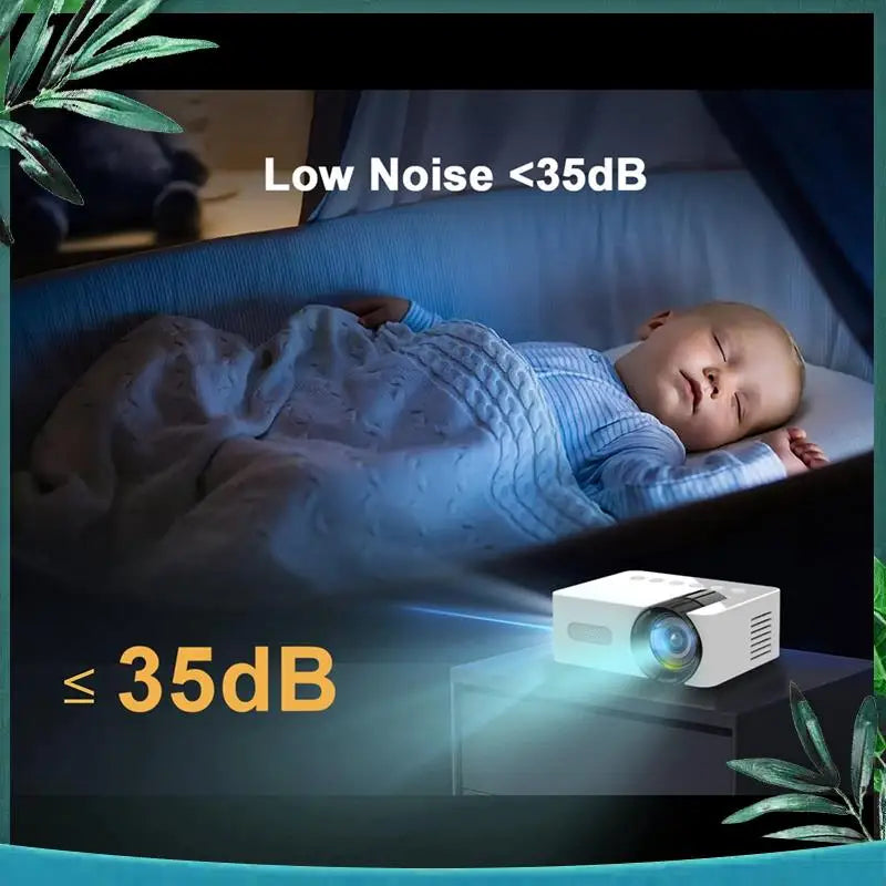 Portable Mini Home Theater Wireless Multi-Function Projector Easy Install - WORLDZii