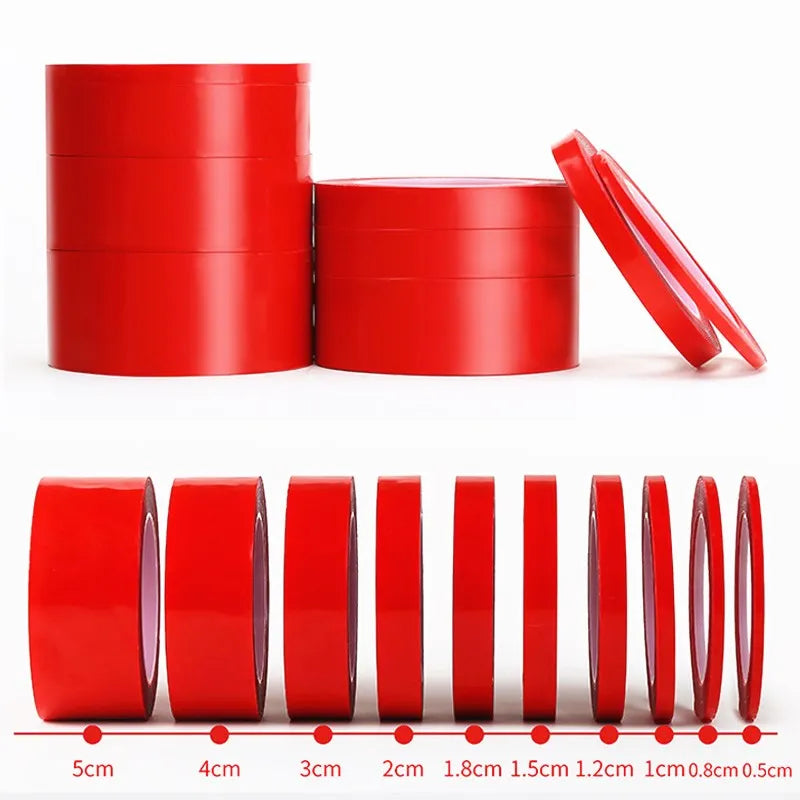 Double Sided Tape Nano Tape 3Meter 3/6/8/10/15/20/25/30Mm Width Transparent Tape Washable Adhesive Nano Traceless Sticker Glue - WORLDZii