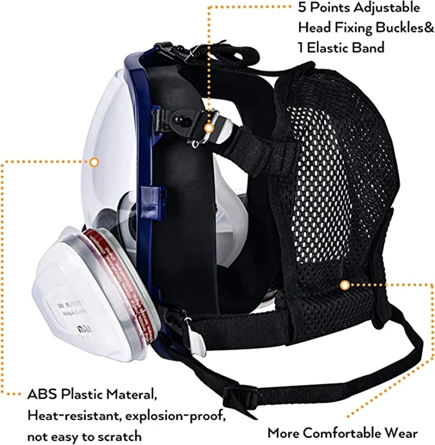 Chemical Gas Mask-Dust Respirator and Anti-Fog - WORLDZii