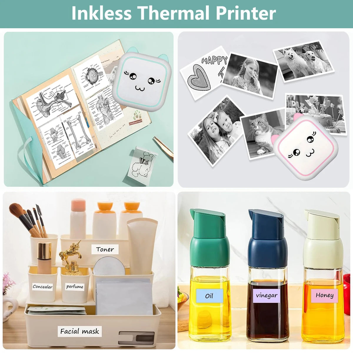 Portable Mini Ink-Free Thermal Printer - WORLDZii