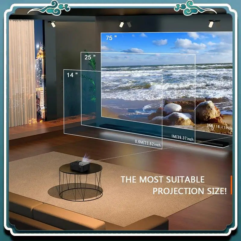 YT100 Mini Home Portable Mini  Home Theater Projector - WORLDZii
