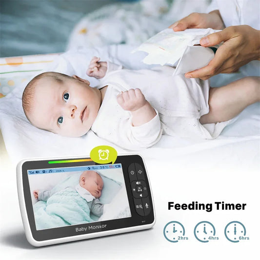 Baby star 5inch Video Baby Monitor with Remote Pan-Tilt-Zoom - WORLDZii
