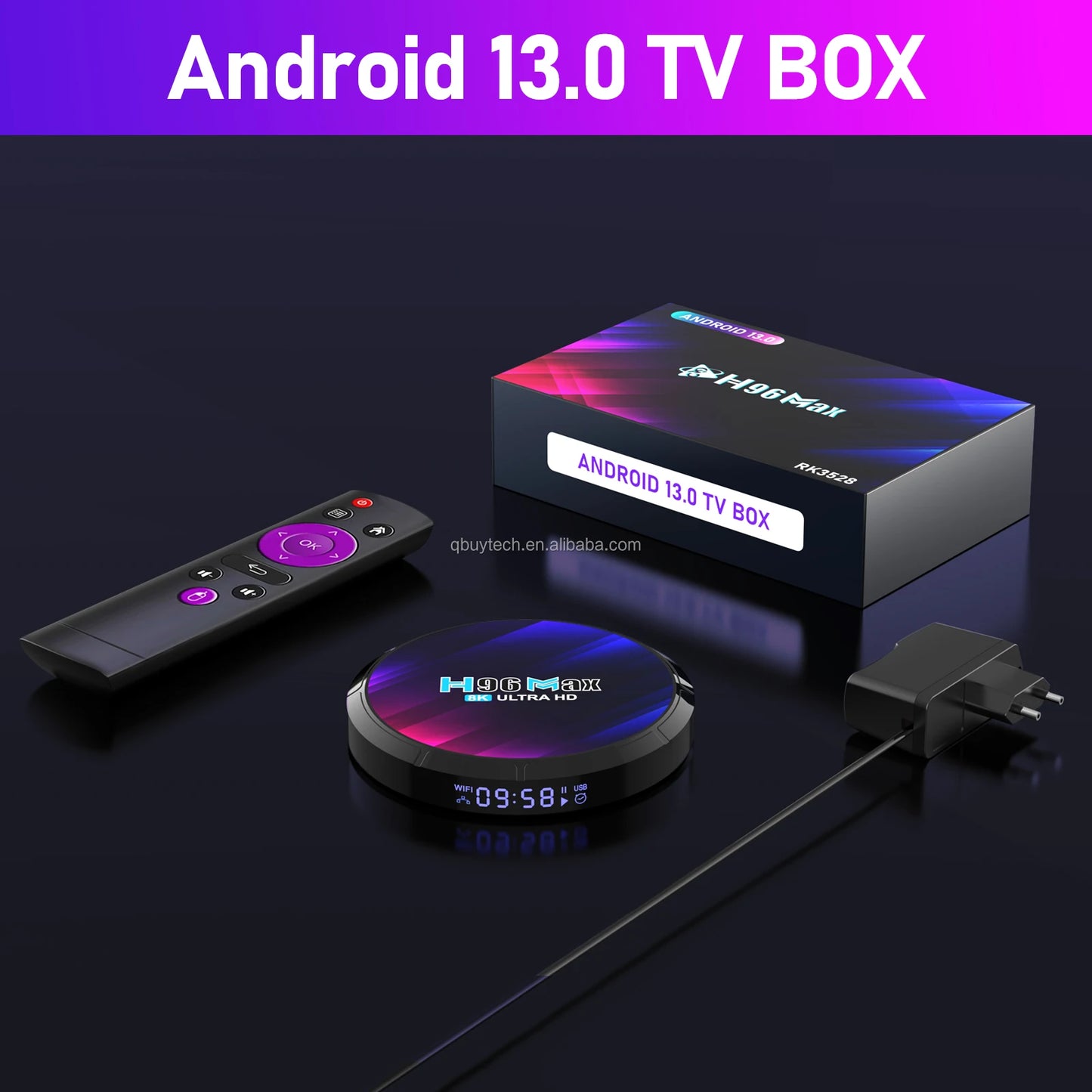 2024 H96 MAX Smart Android TV Box with IPTV