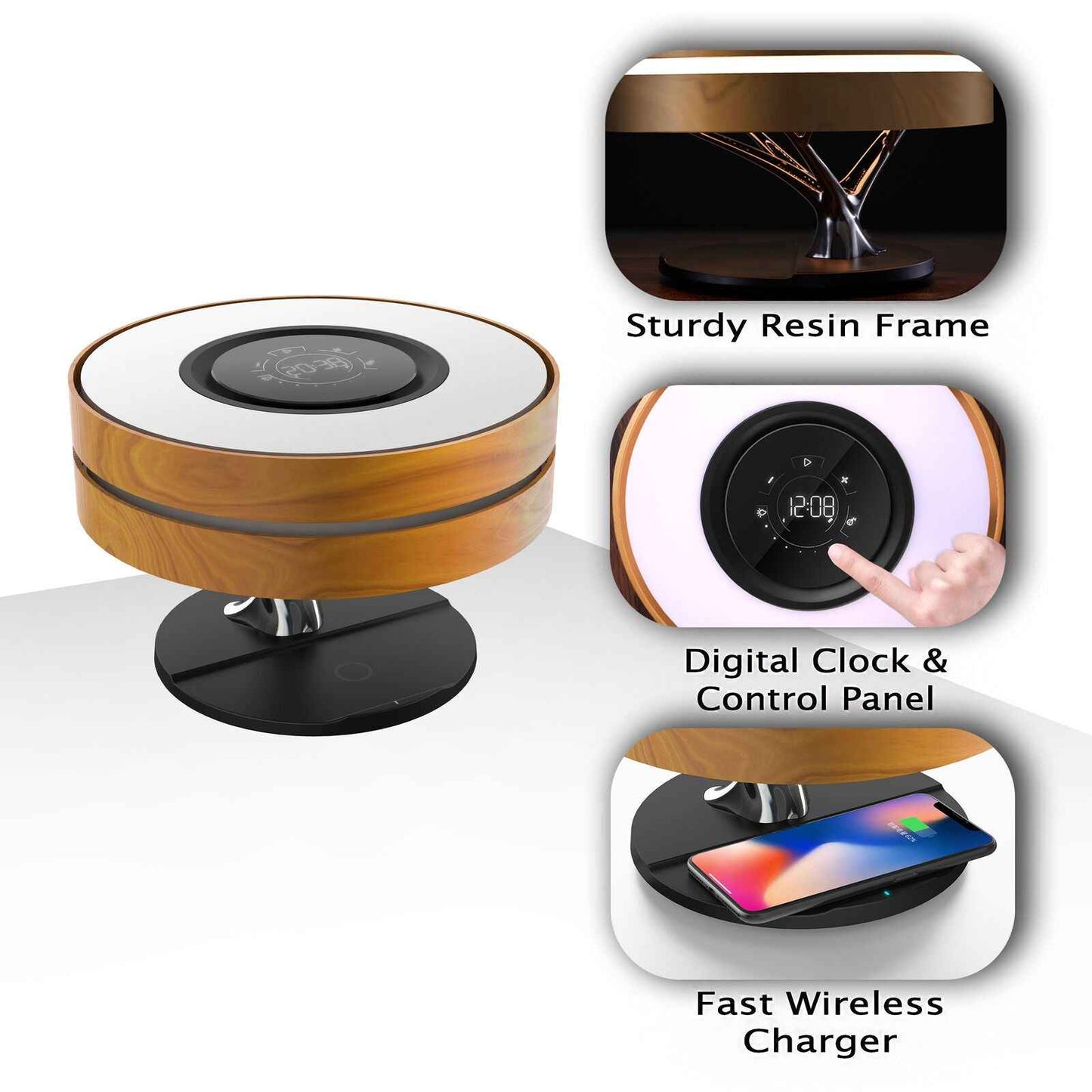 Home Music Player and Wireless Charger Led Lamp