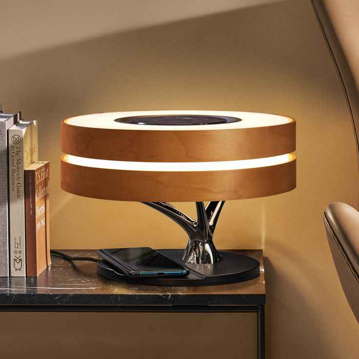 Home Music Player and Wireless Charger Led Lamp