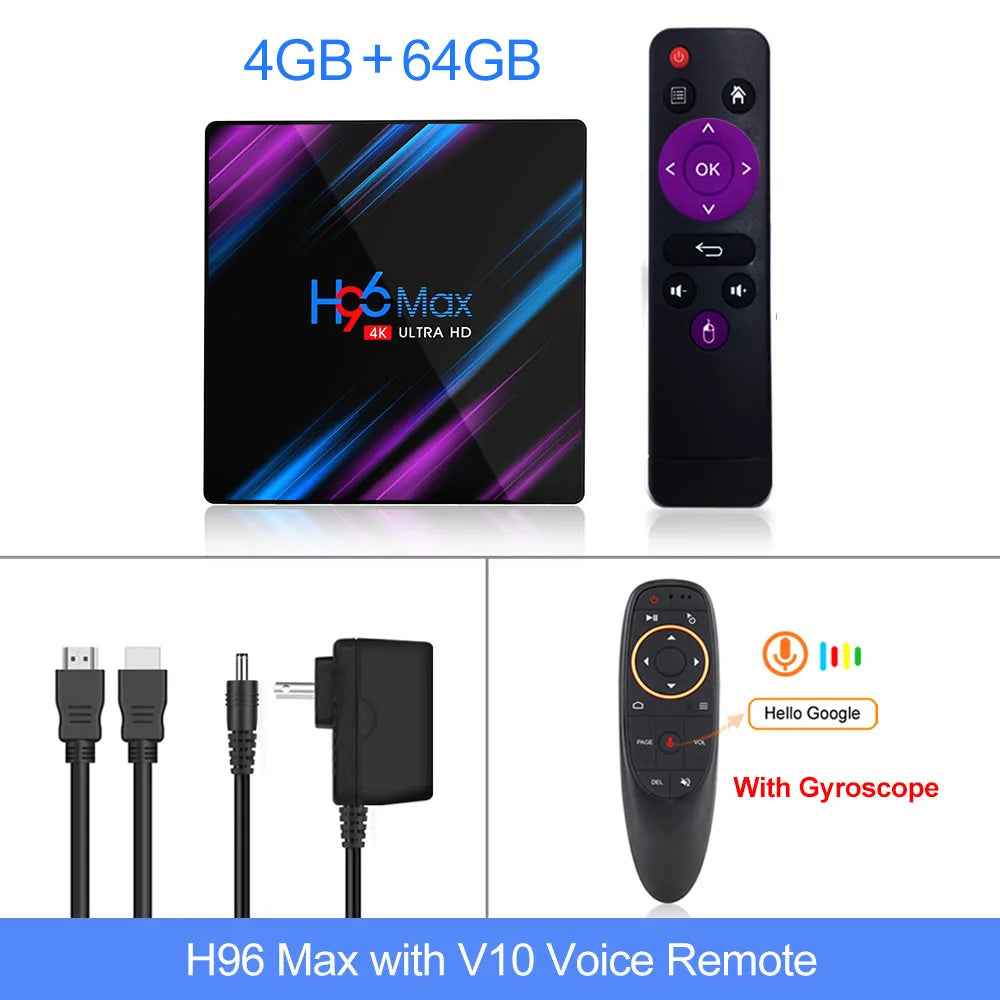 4K Smart TV Box with Wi-Fi
