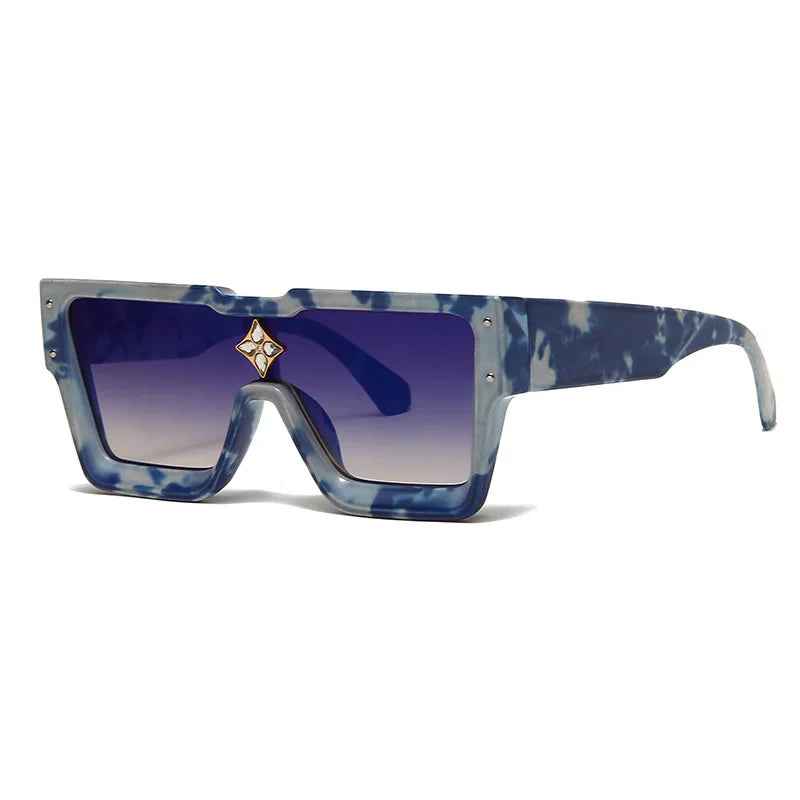 Luxury Crystal Oversized Women Square Sunglasses