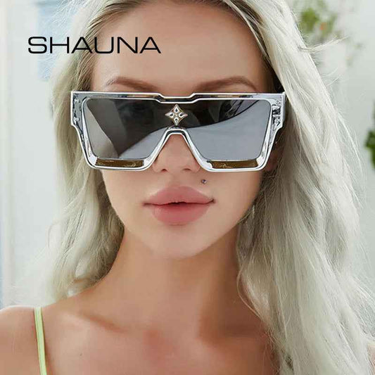 Luxury Crystal Oversized Women Square Sunglasses