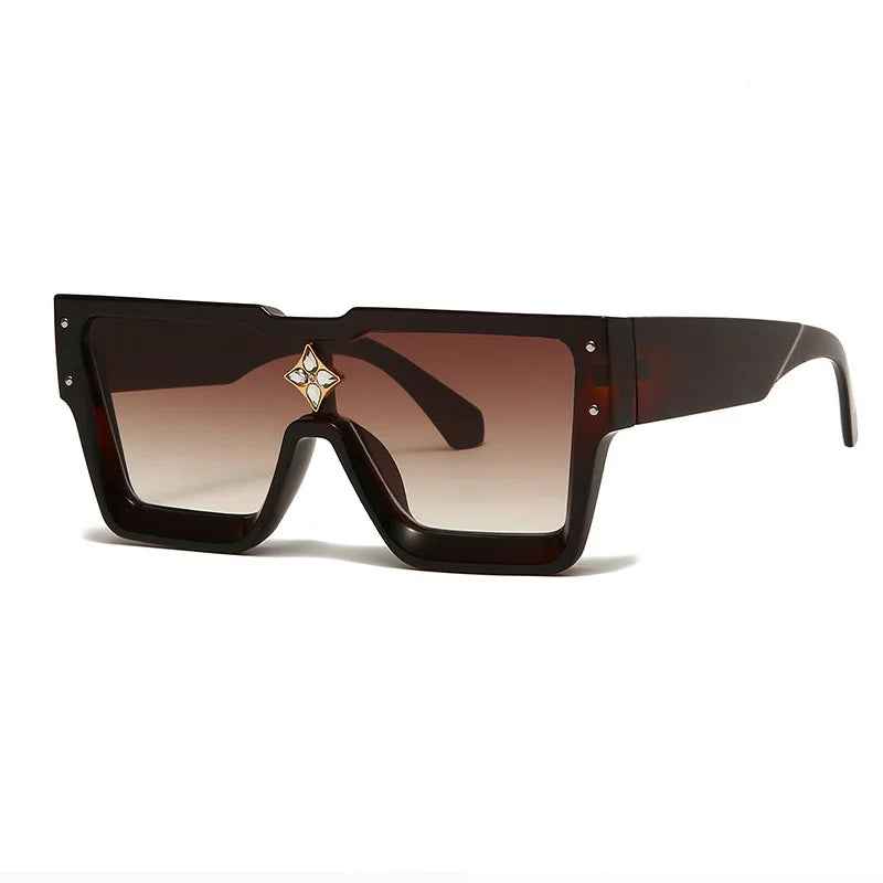 Luxury Crystal Oversized Women Square Sunglasses