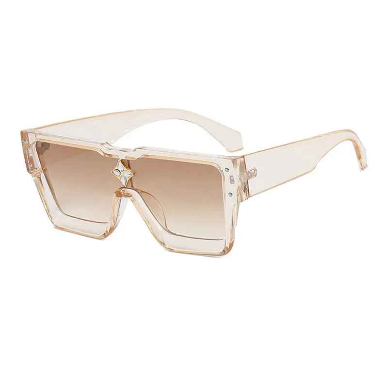 Luxury Crystal Oversized Women Square Sunglasses