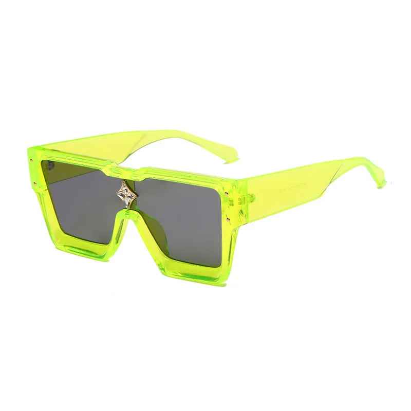 Luxury Crystal Oversized Women Square Sunglasses