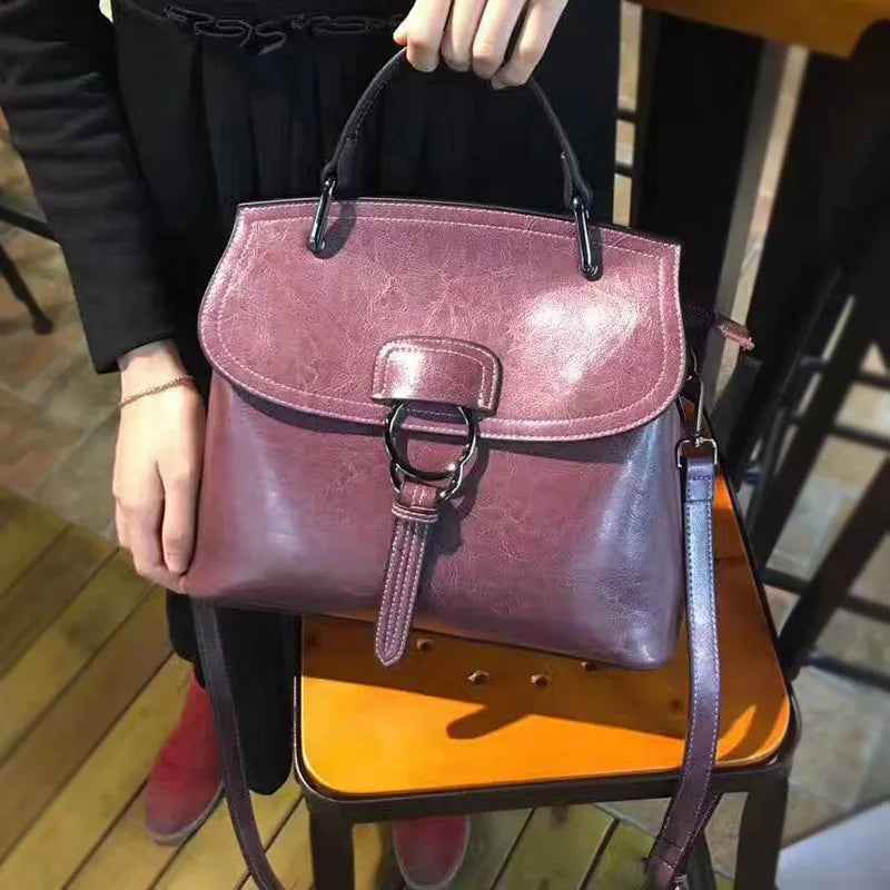 Luxury Genuine Cow Leather Handbag