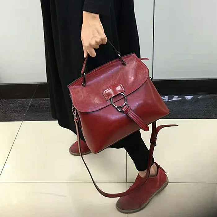 Luxury Genuine Cow Leather Handbag