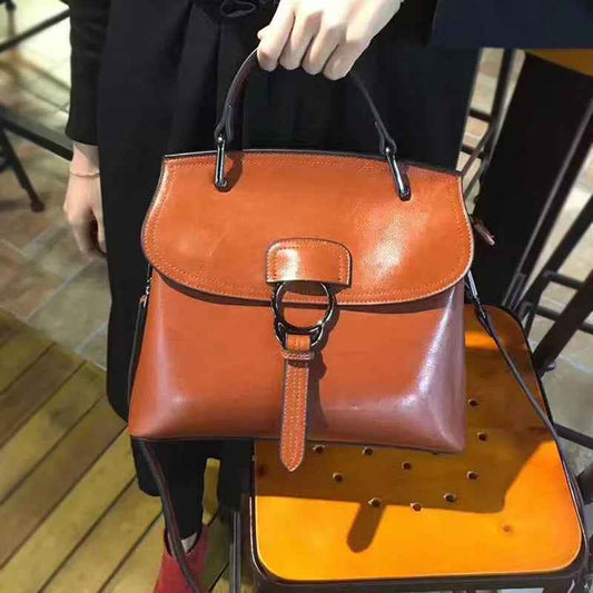 Luxury Genuine Cow Leather Handbag