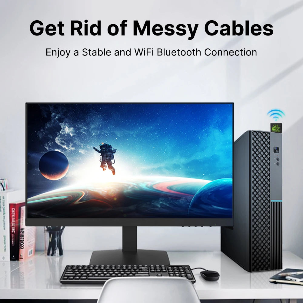 Wi-Fi 6 AX900 Bluetooth USB Adapter - WORLDZii