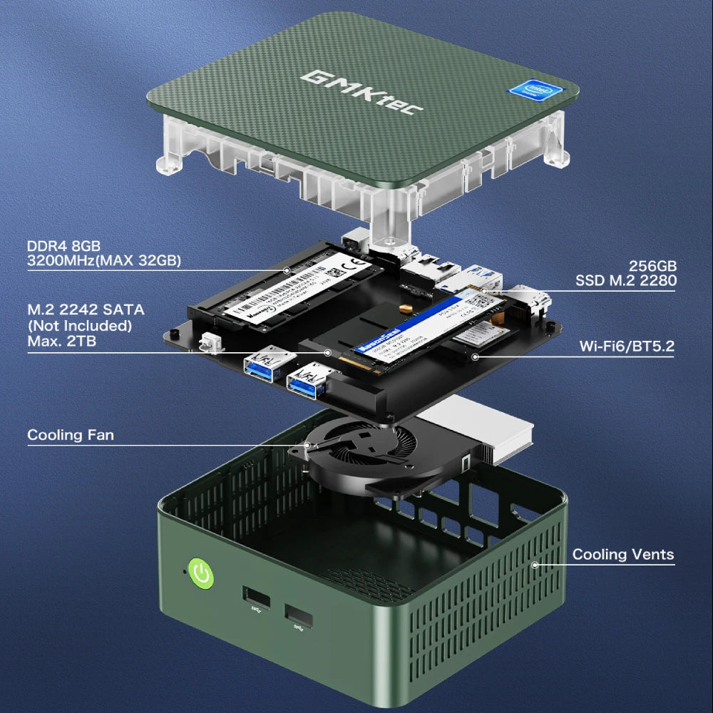 GMKtec G3 Mini PC Intel Alder Lake N100 Windows 11 Pro - WORLDZii