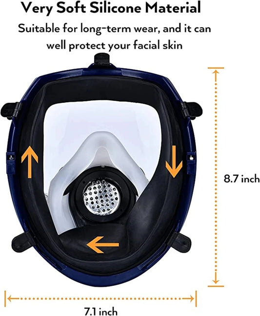 Chemical Gas Mask-Dust Respirator and Anti-Fog - WORLDZii
