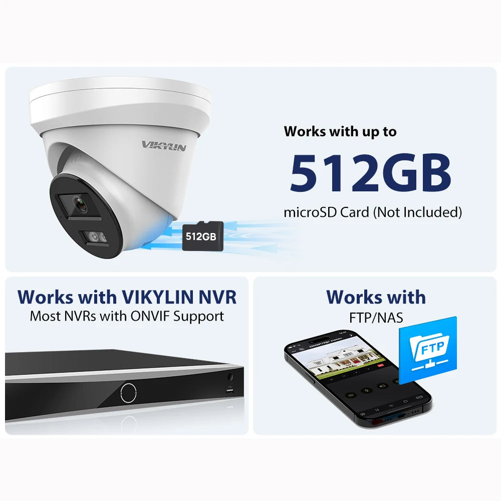 IP Surveillance Security Camera with MIC - WORLDZii