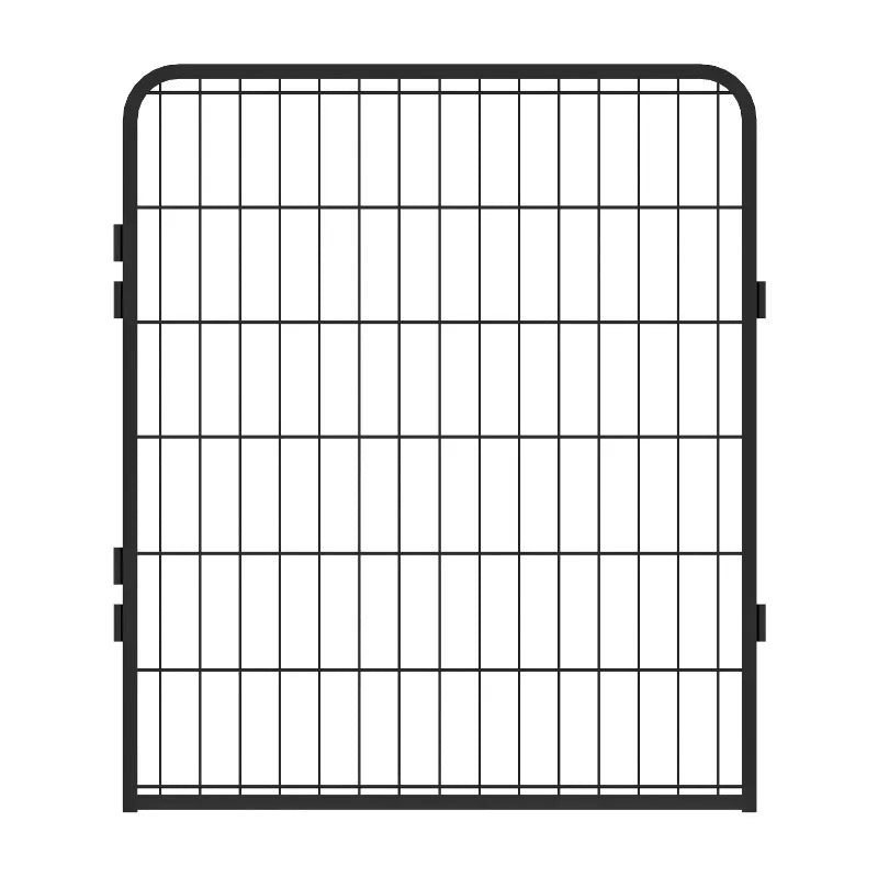 6 Panels Heavy Duty Metal Playpen with Door,31.7"H Dog Fence Pet Exercise Pen for Outdoor, Indoor - WORLDZii