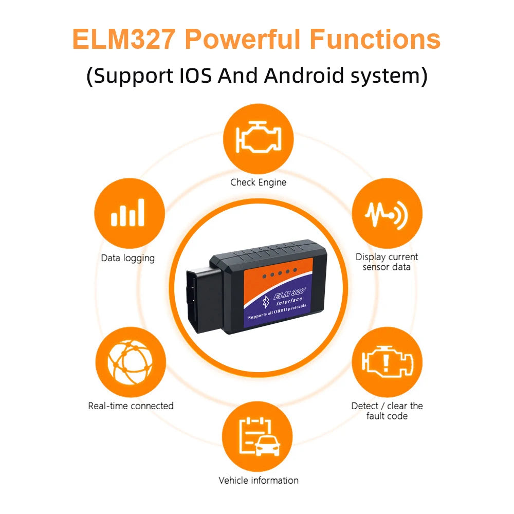 ELM327 V2.1 OBD2 Scanner Bluetooth Car Diagnostic Tool