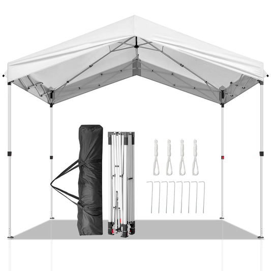 10X10ft Outdoor Canopy Pop-up Gazebo White - WORLDZii