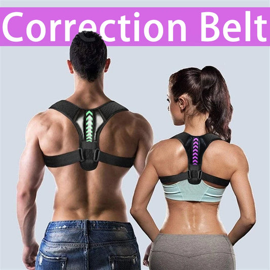 Adjustable Back Shoulder Posture Corrector Belt Clavicle Spine Support Reshape Your Body Home Office Sport Upper Back Neck Brace - WORLDZii