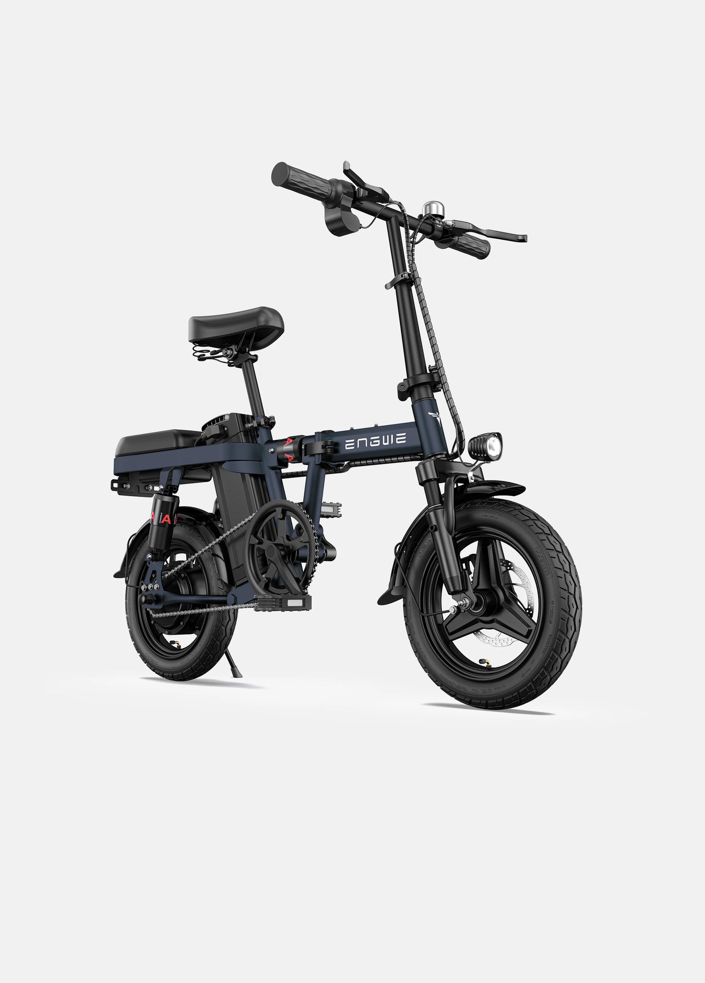 Engwe T14 E Bike Electric Folding Bike White Electric Bike 250W 14inch Mini Electric Bicycle 48V10A Adult City Ebike 25KM/H - WORLDZii