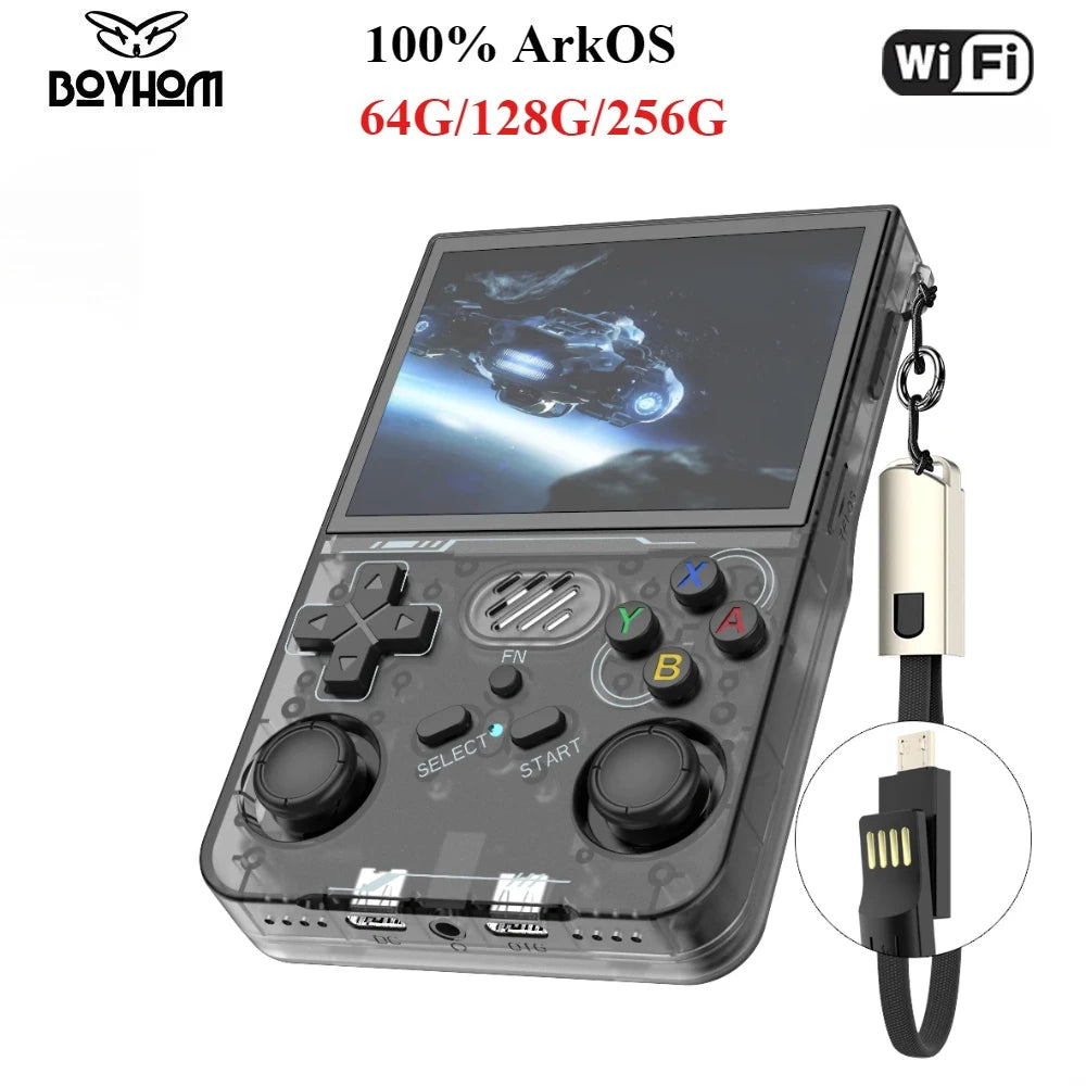 100% ArKOS R36XX Retro Handheld Game Console Linux System 3.5 Inch IPS Screen 64/128GB/256GB Game Player R36S updated version - WORLDZii