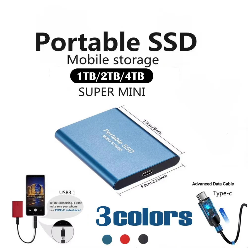 Portable Solid State High Drive 1TB/2TB