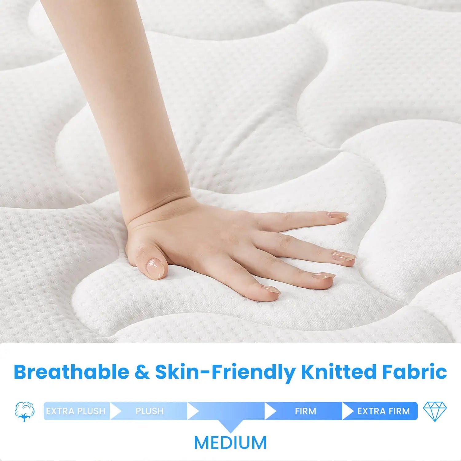 Queen Size Hybrid Mattress with Gel Memory Foam - WORLDZii